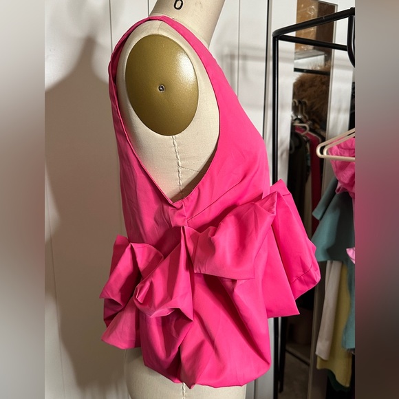 Pink Ruffled Women's Top - Picture 4 of 4